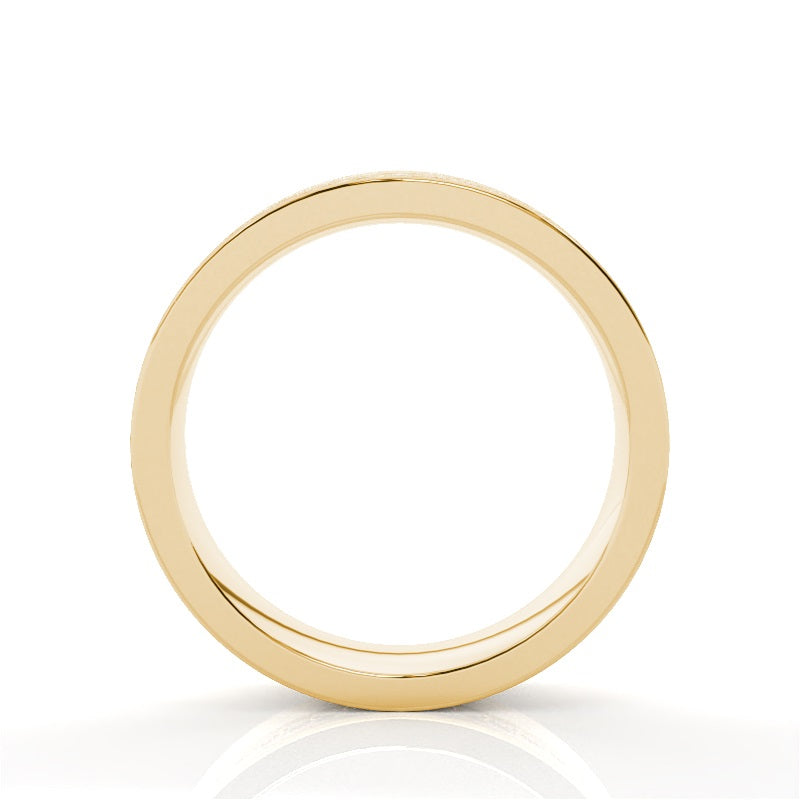 Studded Comfort Fit Wedding Band - Prime & Pure