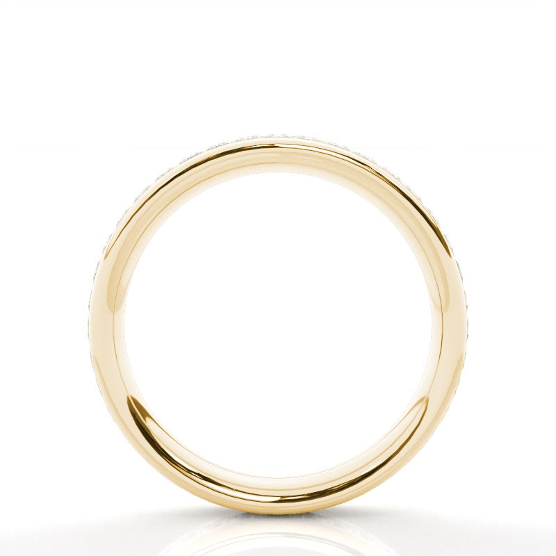 Channel Set Princess Diamond Full Wedding Ring - Prime & Pure