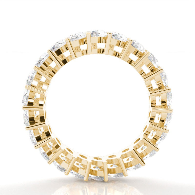 Diagonal Prong Setting Pear Diamond Wedding Ring - Prime & Pure