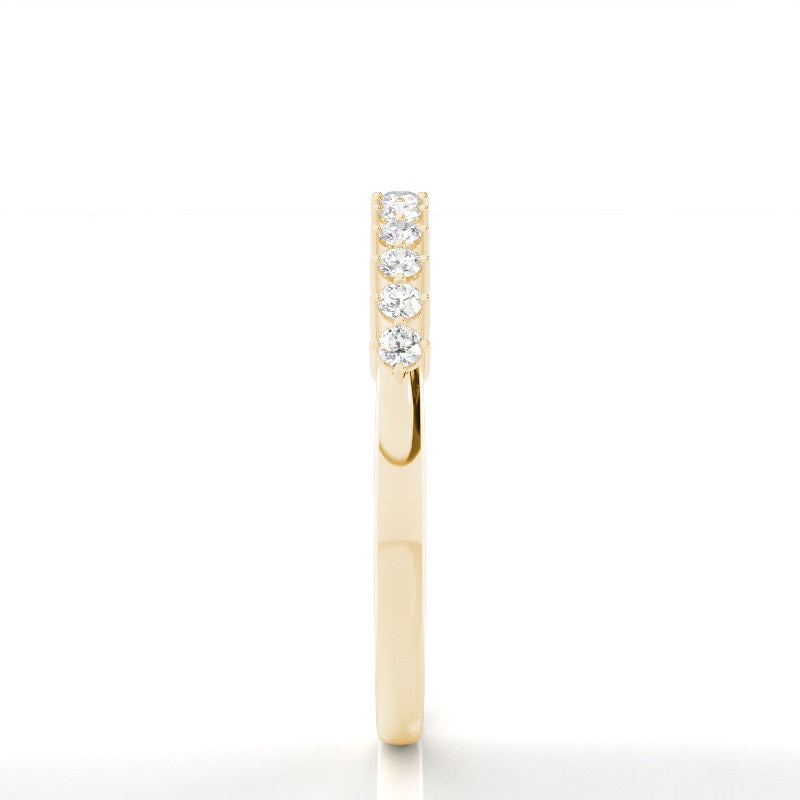 Prong Set Diamond Half Eternity Ring - Prime & Pure