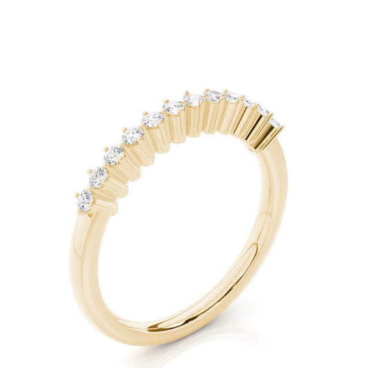 Prong Set Diamond Half Eternity Ring - Prime & Pure