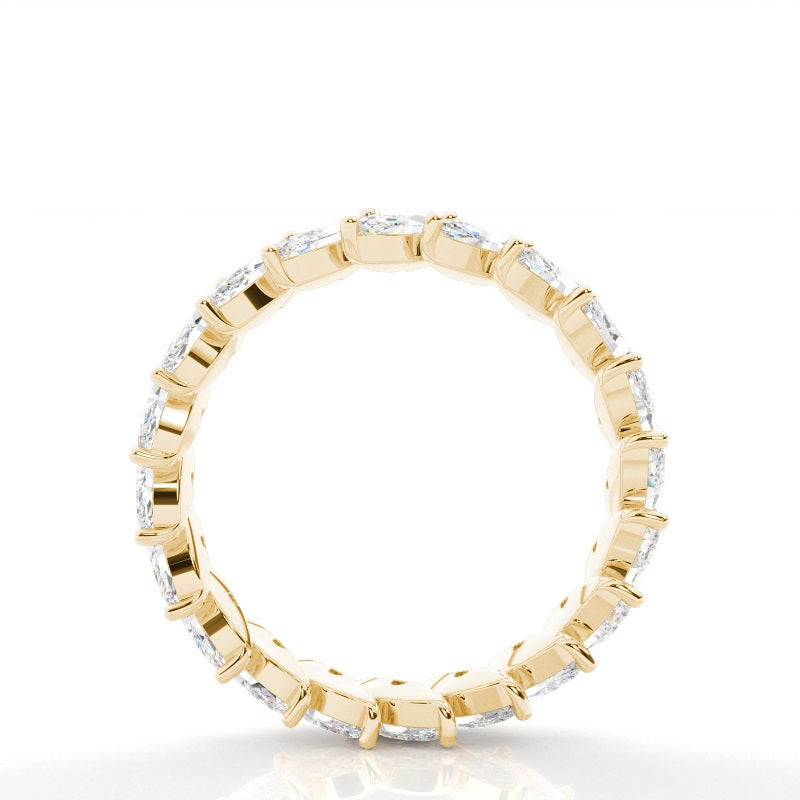 Diagonal iconic Prong Setting Marquise Diamond Wedding Ring - Prime & Pure