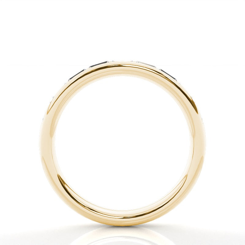 Channel Set Baguette Diamond Comfirt Fit Wedding Ring - Prime & Pure