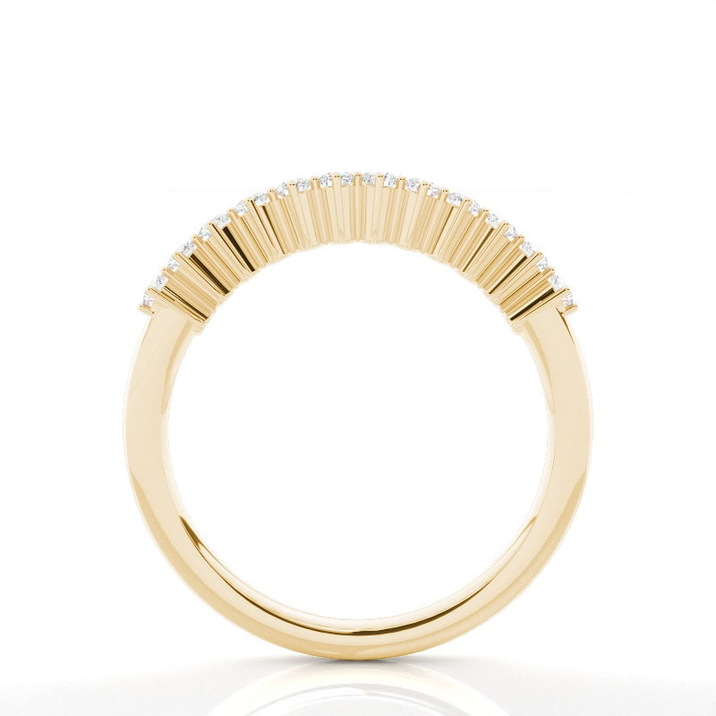 Prong Set Diamond Half Eternity Ring - Prime & Pure