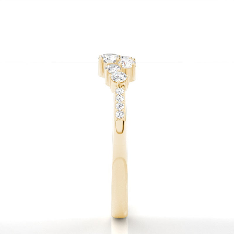 Rounds Prong Set Diamond Wedding Ring - Prime & Pure