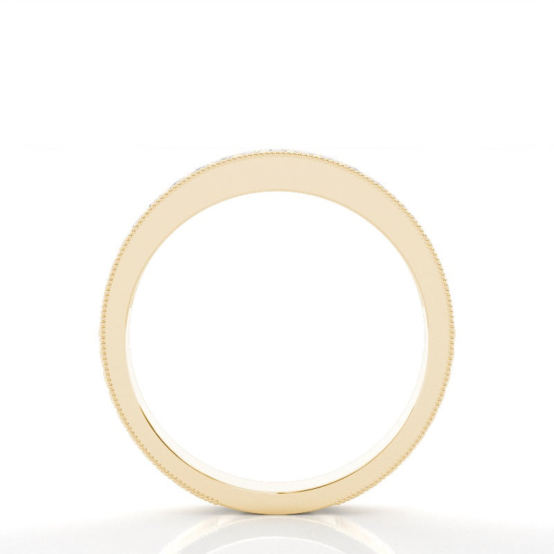 Studded Slight Comfort Fit Diamond Wedding Band - Prime & Pure