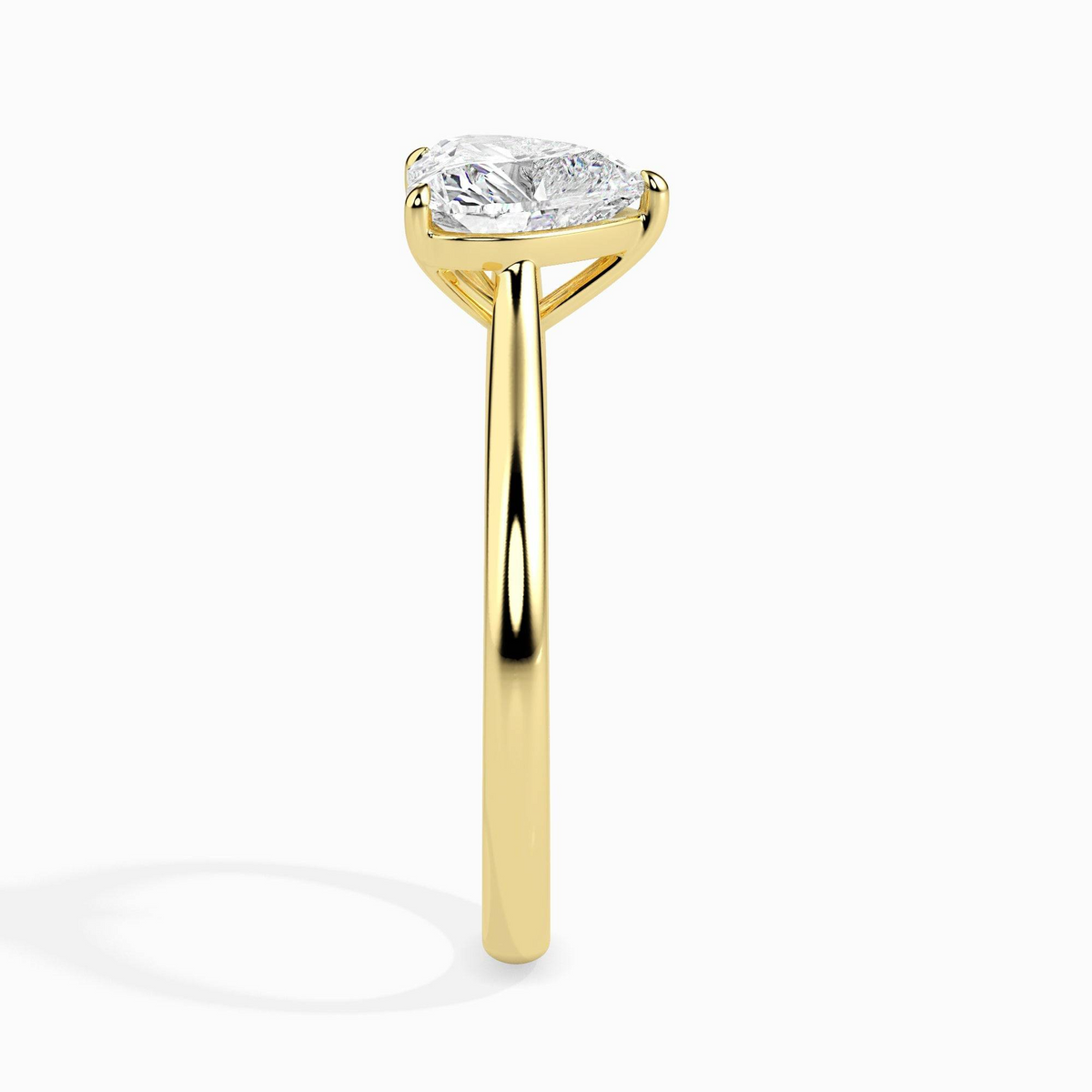 1ct D-VS1 Heart Shape Lab grown Diamond Solitaire ring in 18k Gold