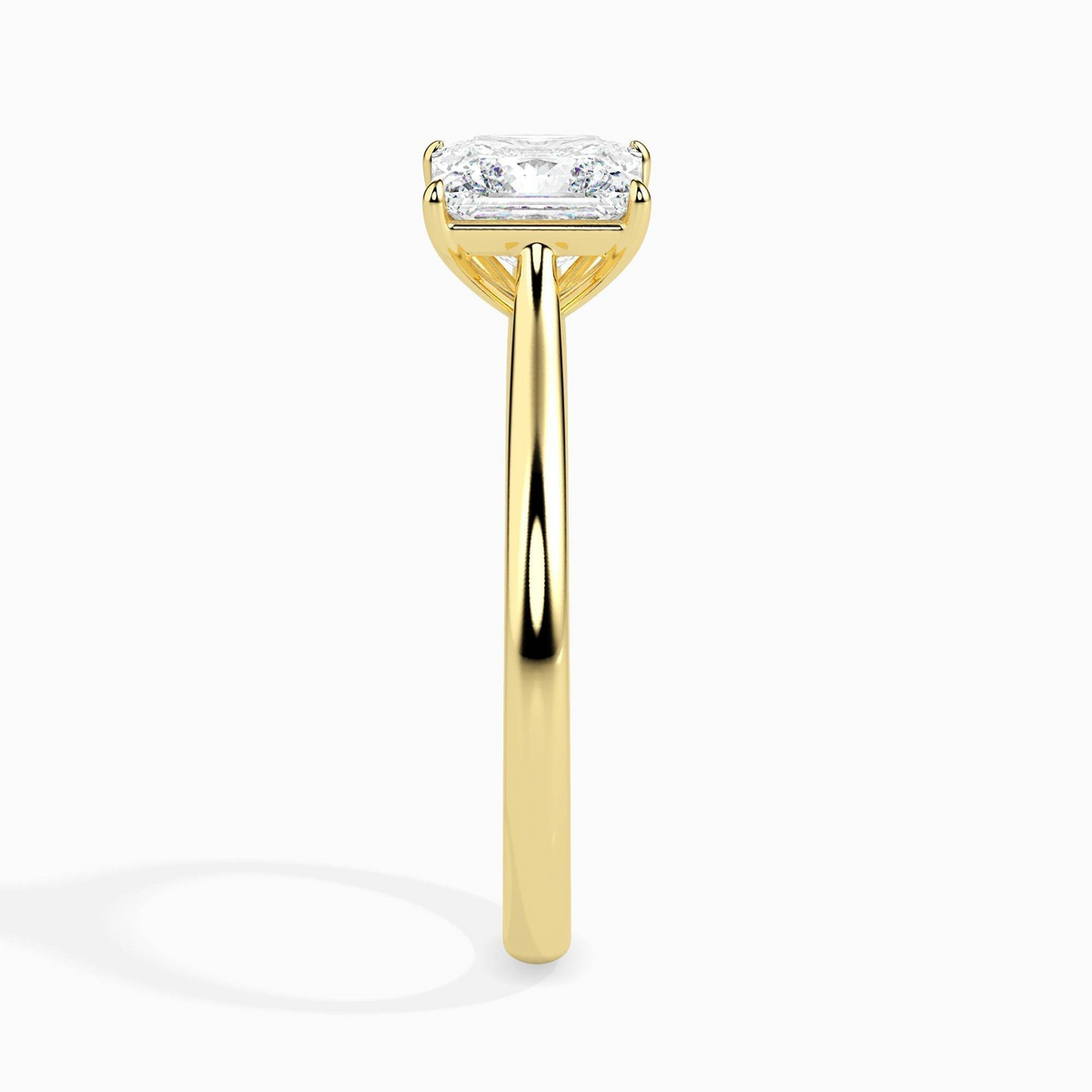 1ct D-VS1 Princess Lab grown Diamond Solitaire ring in 18k Gold