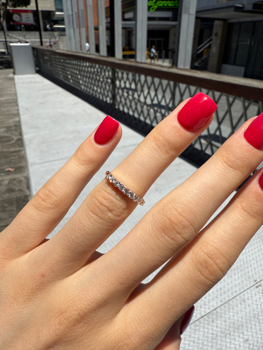 Indiana - Round Diamond Square Set Band - Prime & Pure