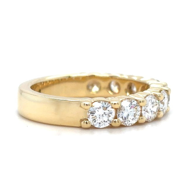 Bianca - Round Diamonds Half Eternity Ring - Prime & Pure