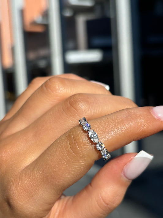 Helena- Round and Marquise Eternity Ring - Prime & Pure