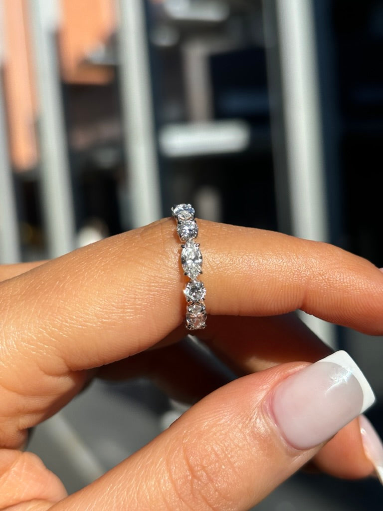 Helena- Round and Marquise Eternity Ring - Prime & Pure