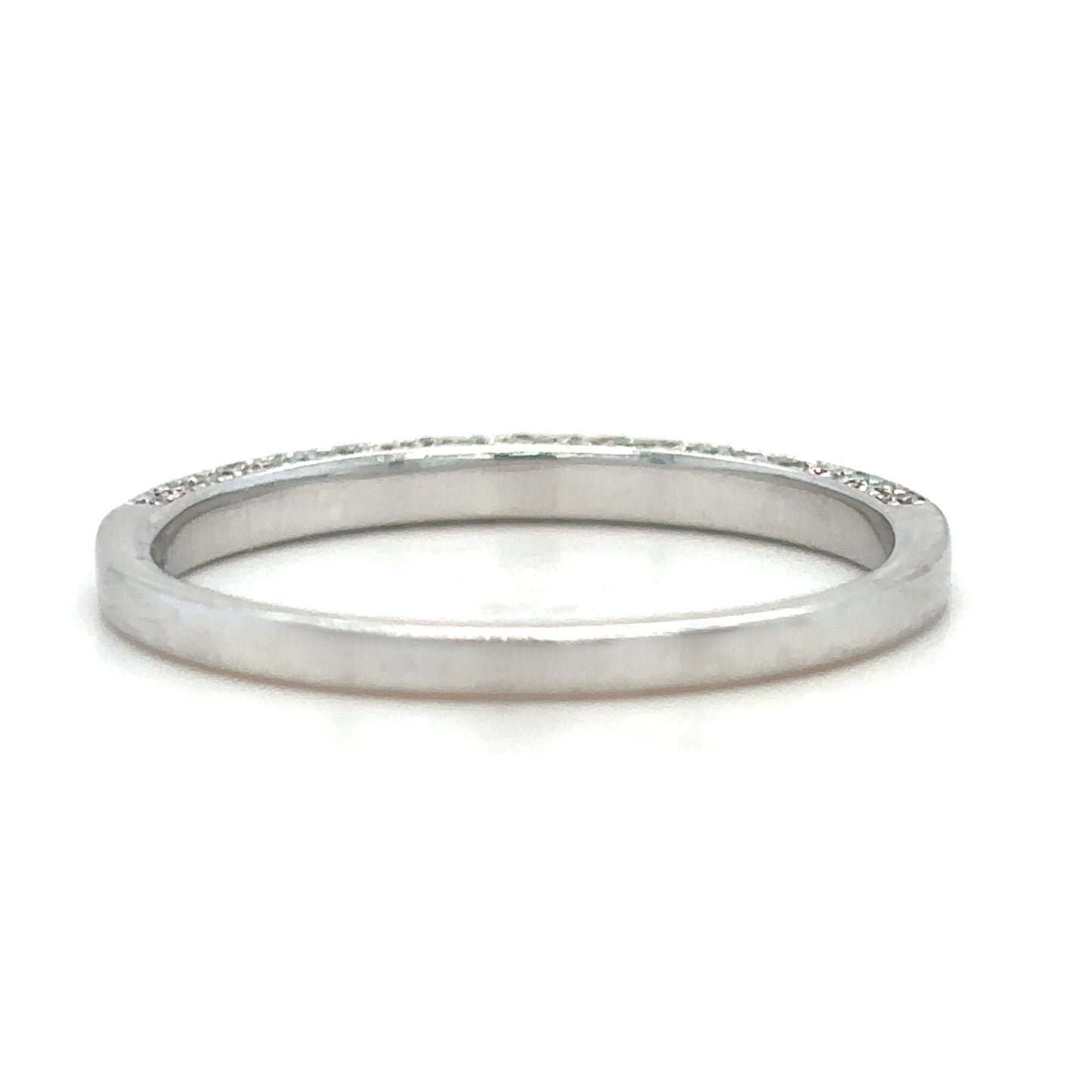 Monique - Micro pave 3 Sides Wedding Ring - Prime & Pure
