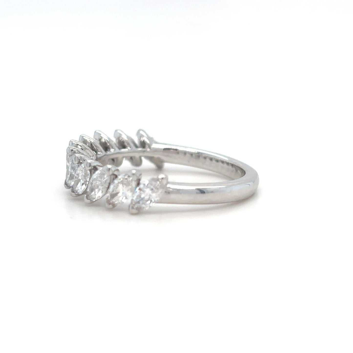 Elsa - Marquise Half Eternity Wedding Ring - Prime & Pure