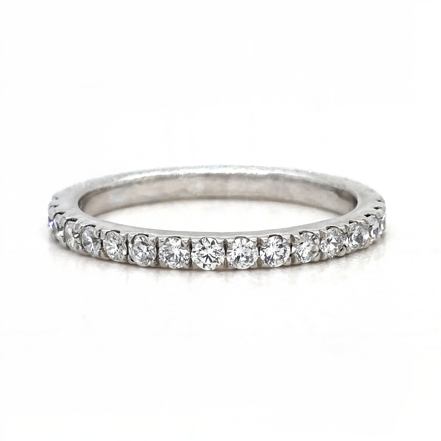 Dana - Half Pavé Wedding Ring - Prime & Pure