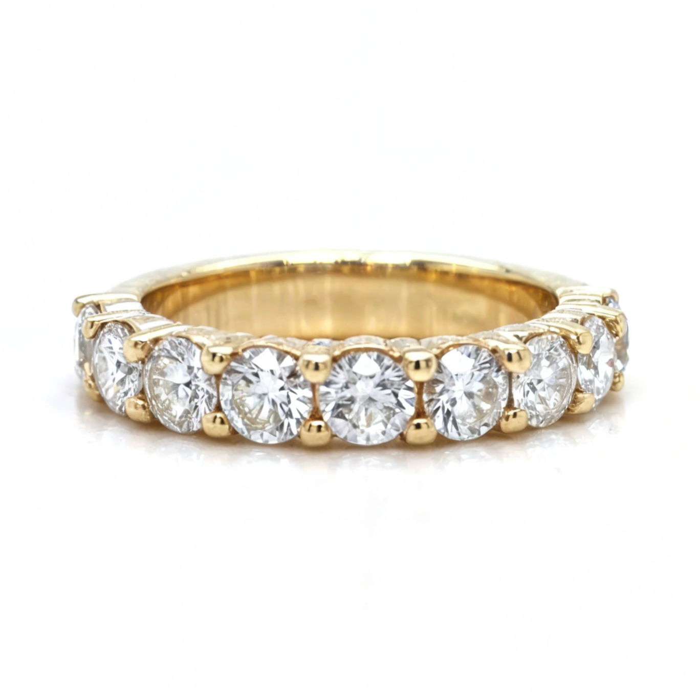 Bianca - Round Diamonds Half Eternity Ring - Prime & Pure