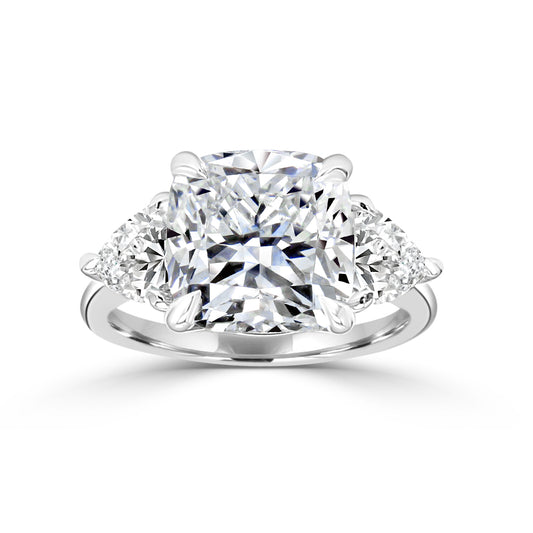 Tatum Trillion Three Stone Engagement Ring - Prime & Pure