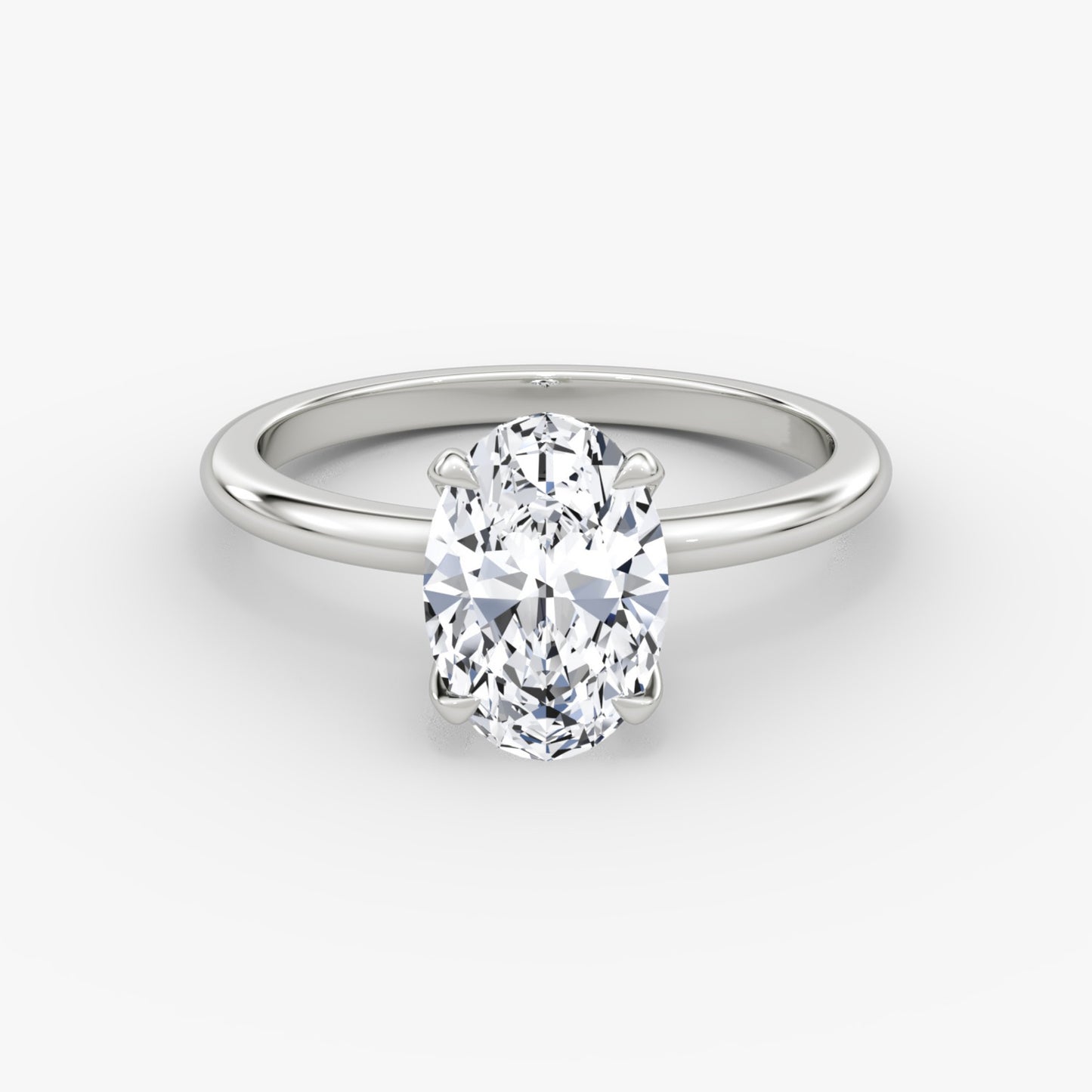 Oval Cut Diamond Solitaire Ring - Prime & Pure