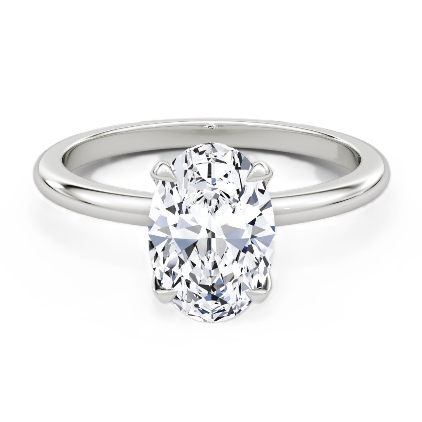 Oval Cut Diamond Solitaire Ring - Prime & Pure
