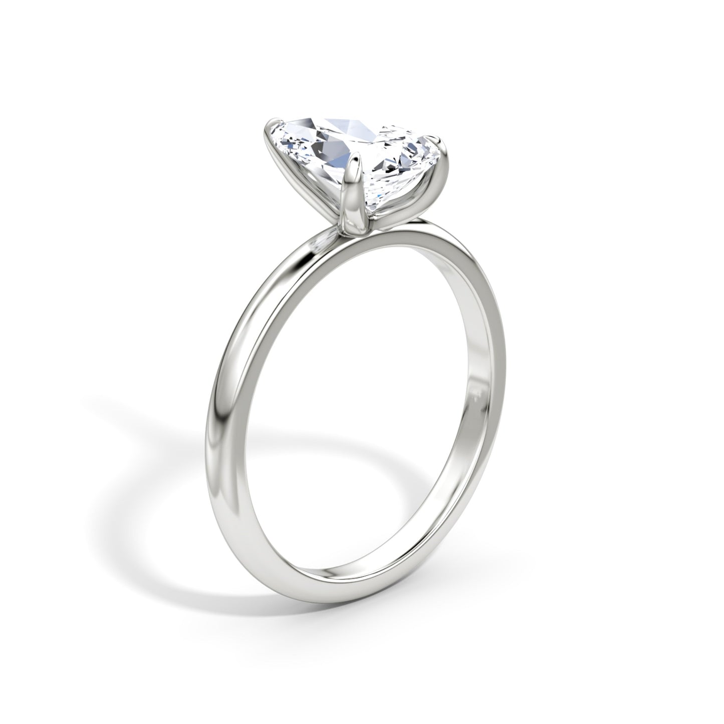 Pear Cut Diamond Solitaire Ring - Prime & Pure