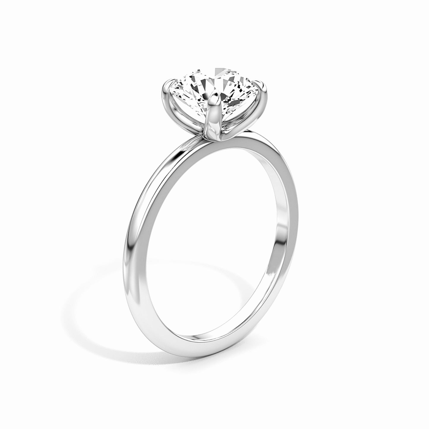 Round Brilliant Cut Diamond Solitaire Ring - Prime & Pure