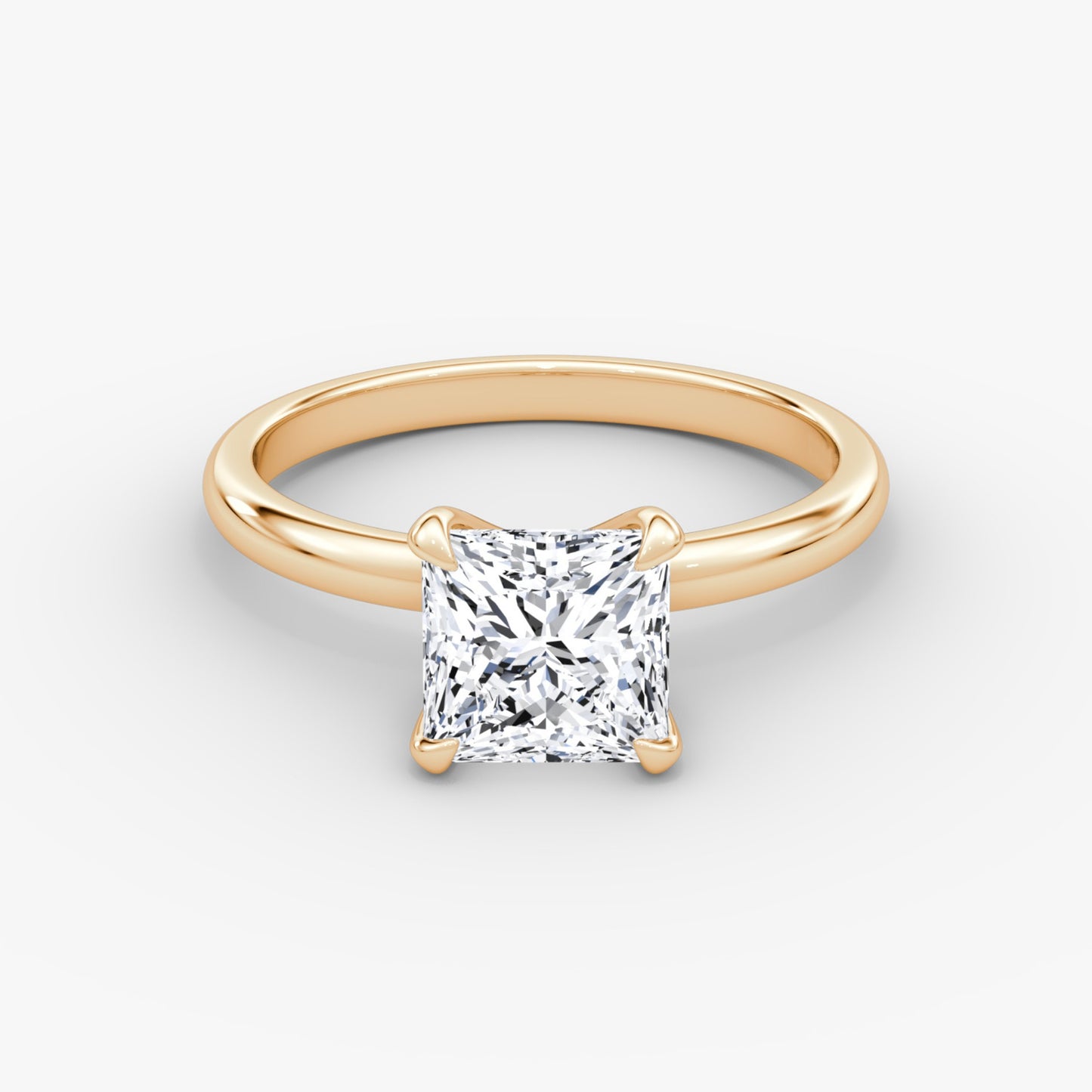 Princess Cut Diamond Solitaire Ring - Prime & Pure