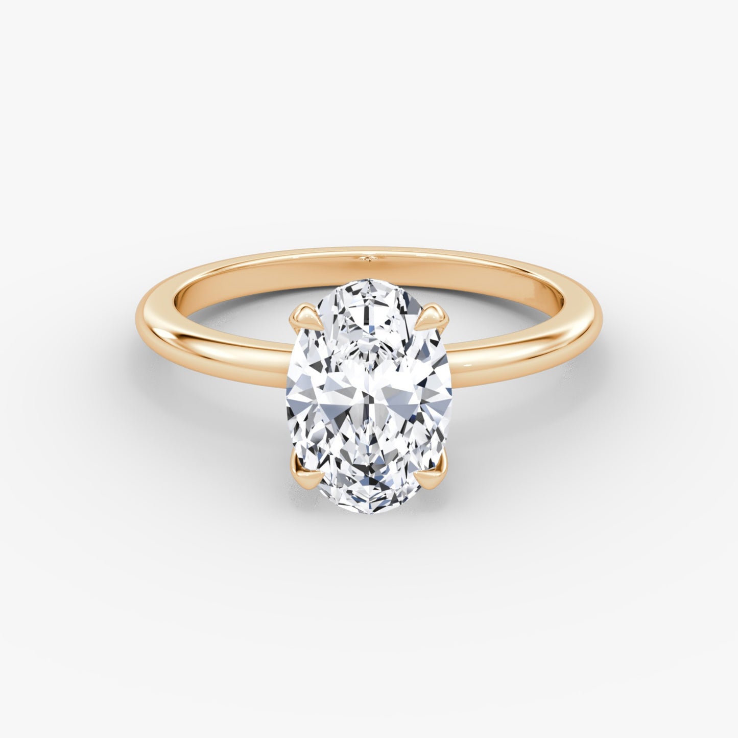 Oval Cut Diamond Solitaire Ring - Prime & Pure