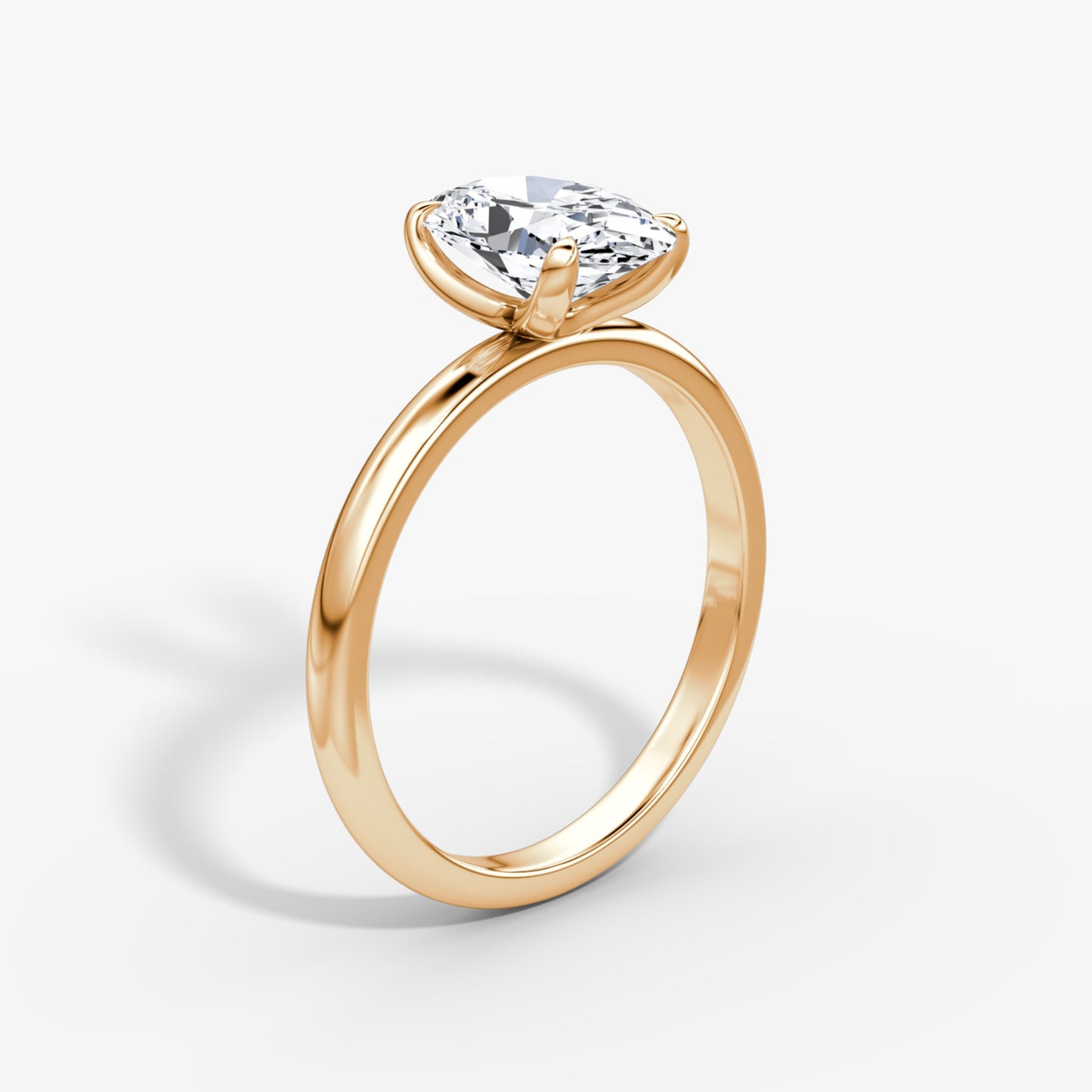 Oval Cut Diamond Solitaire Ring - Prime & Pure