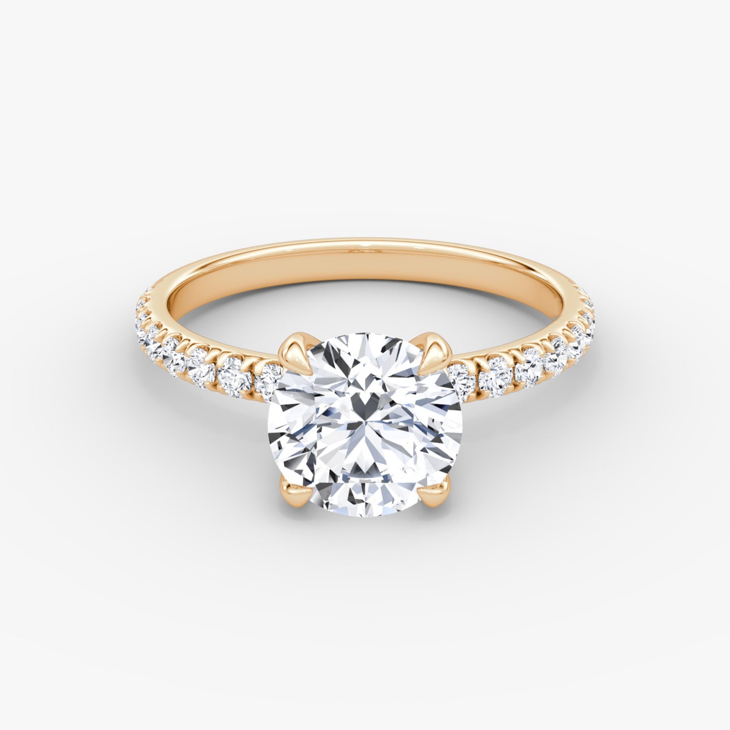 Round Brilliant Cut Diamond Pave Band Ring - Prime & Pure