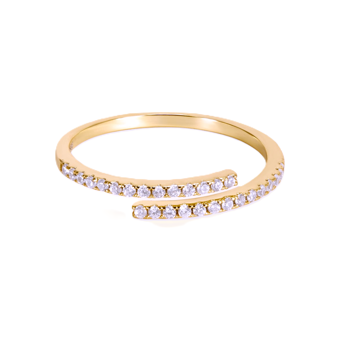 Open Band Round cut Diamond Ring - Prime & Pure