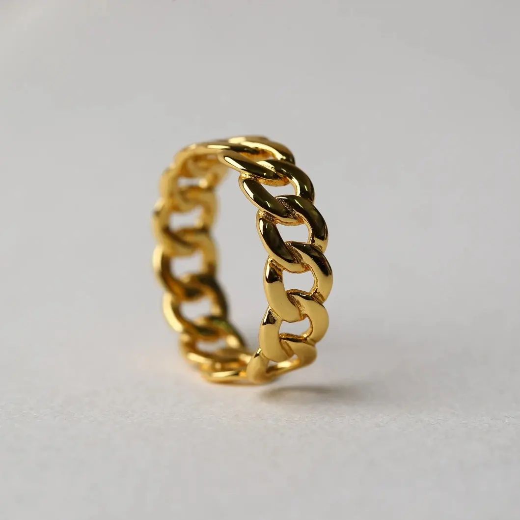 Adjustable Cuban Link Ring - Prime & Pure