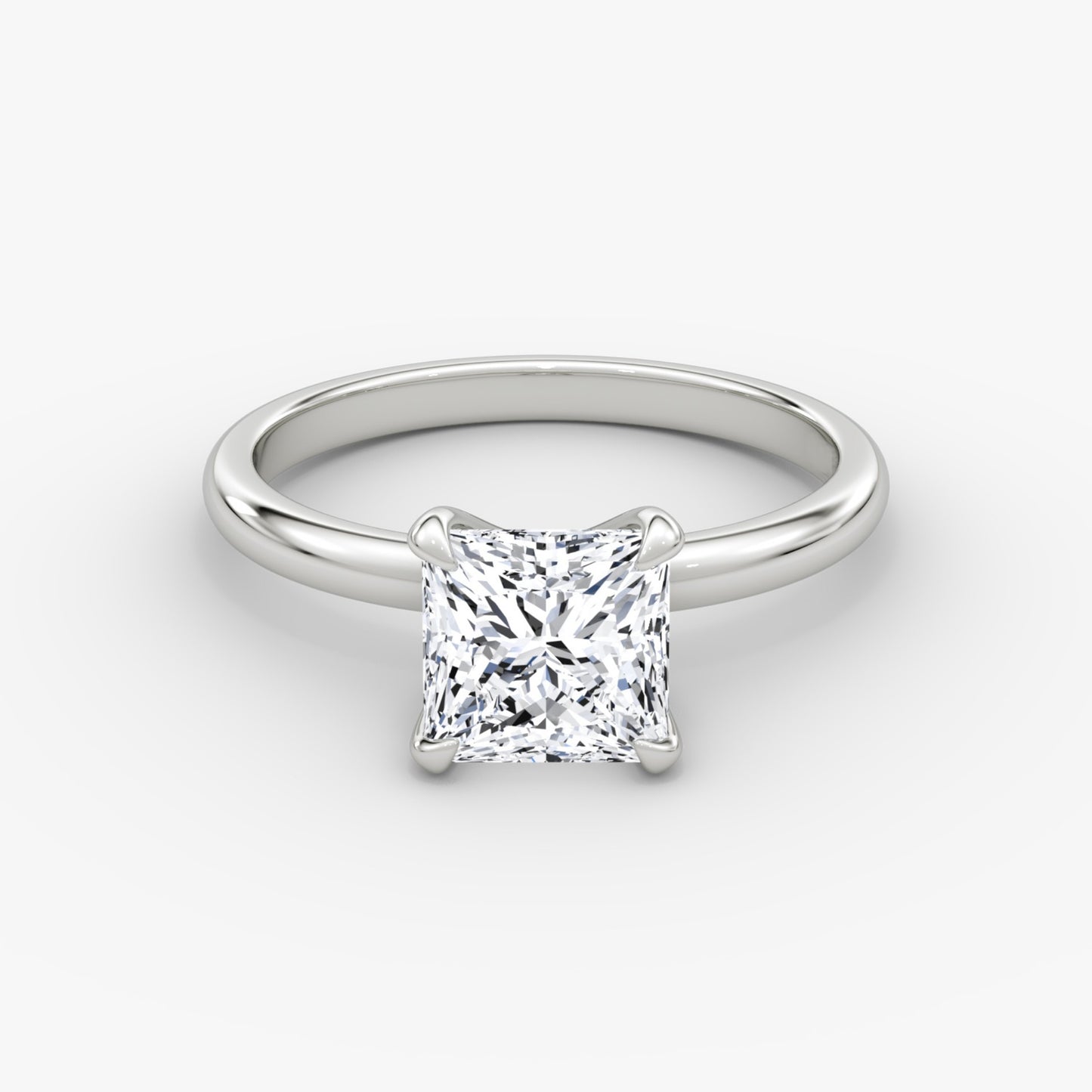 Princess Cut Diamond Solitaire Ring - Prime & Pure