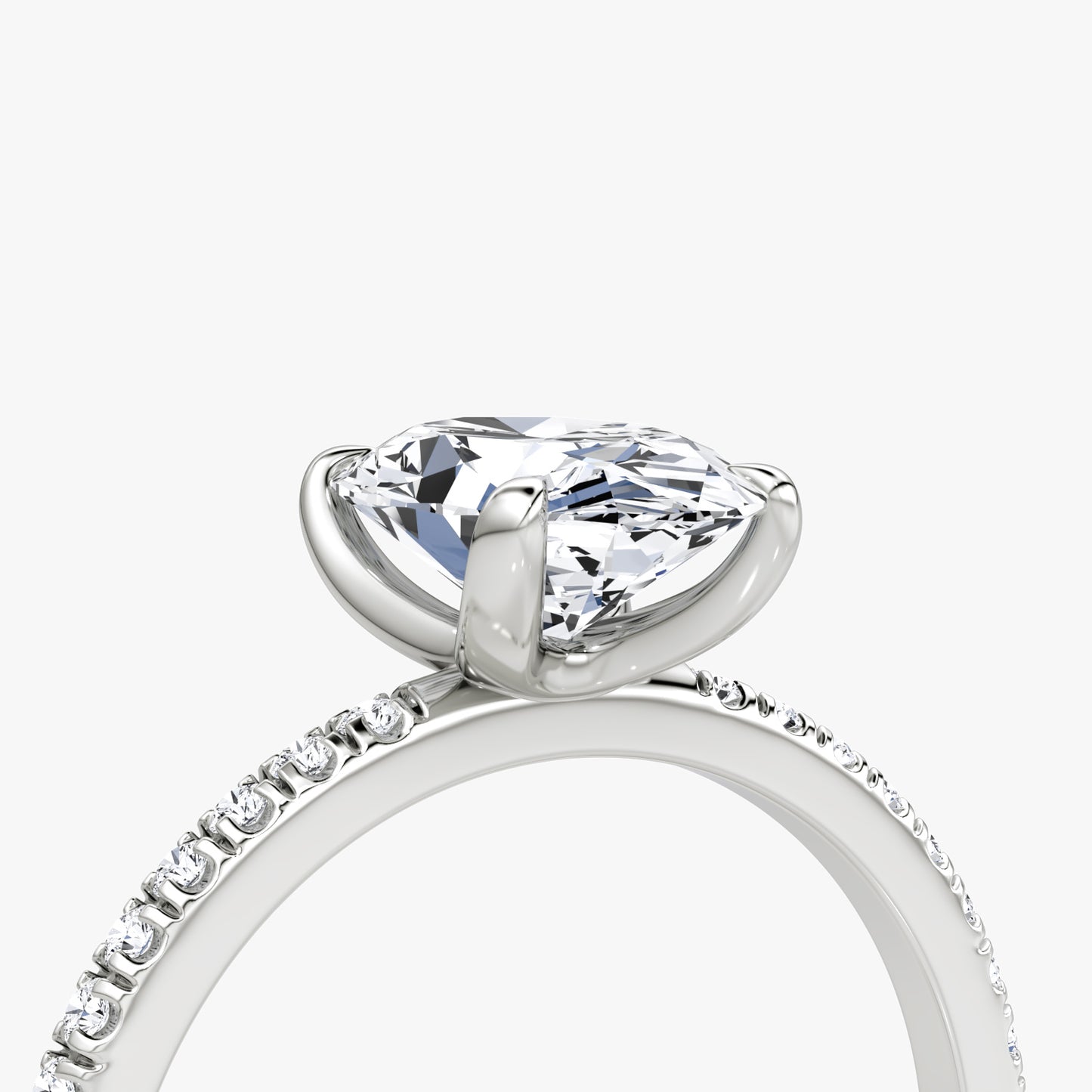 Oval Cut Diamond Pave Band Ring - Prime & Pure