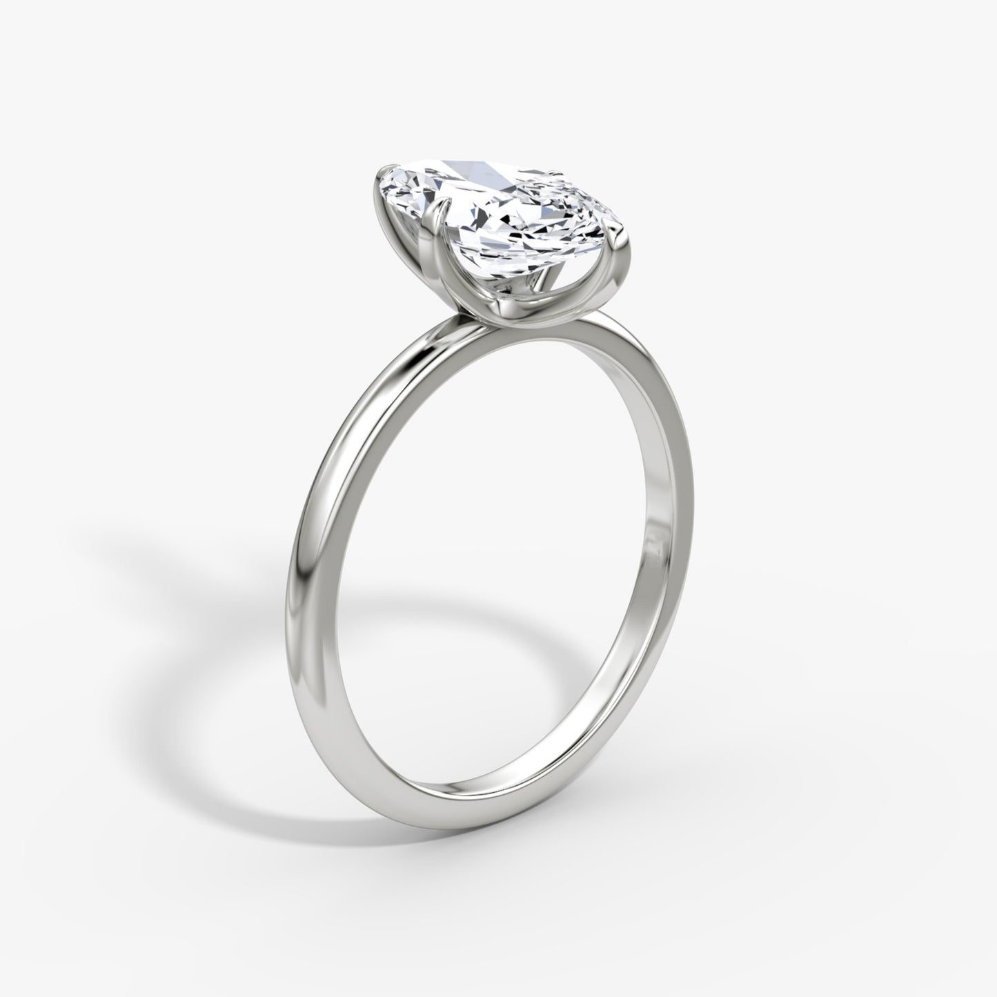 Marquise Cut Diamond Solitaire Ring - Prime & Pure