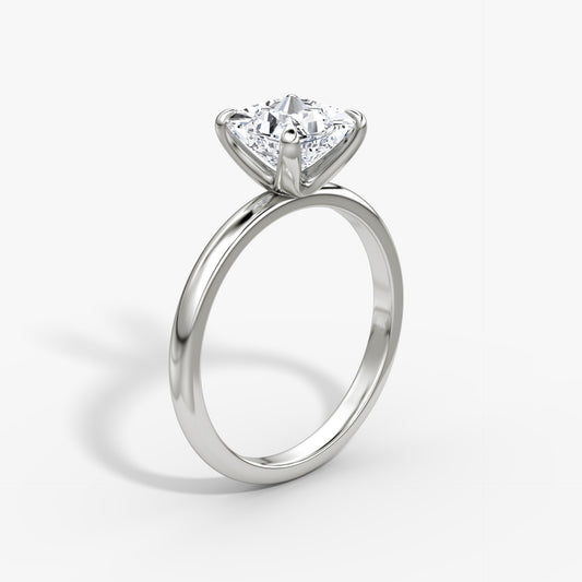 Princess Cut Diamond Solitaire Ring - Prime & Pure