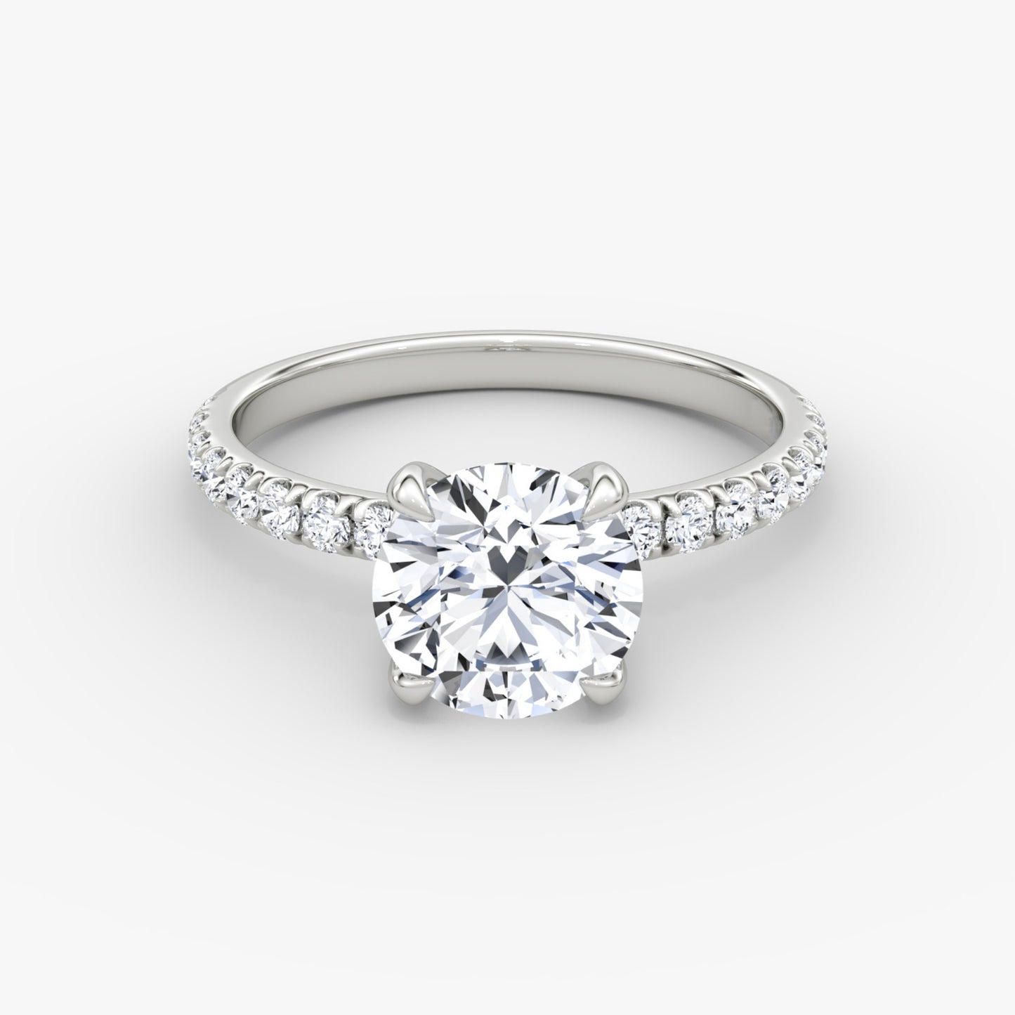 Round Brilliant Cut Diamond Pave Band Ring - Prime & Pure