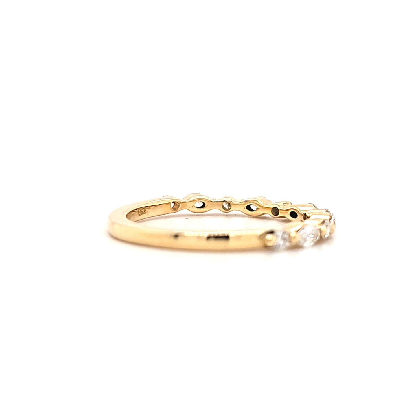 Eden - Round and Marquise Stones Wedding Ring - Prime & Pure