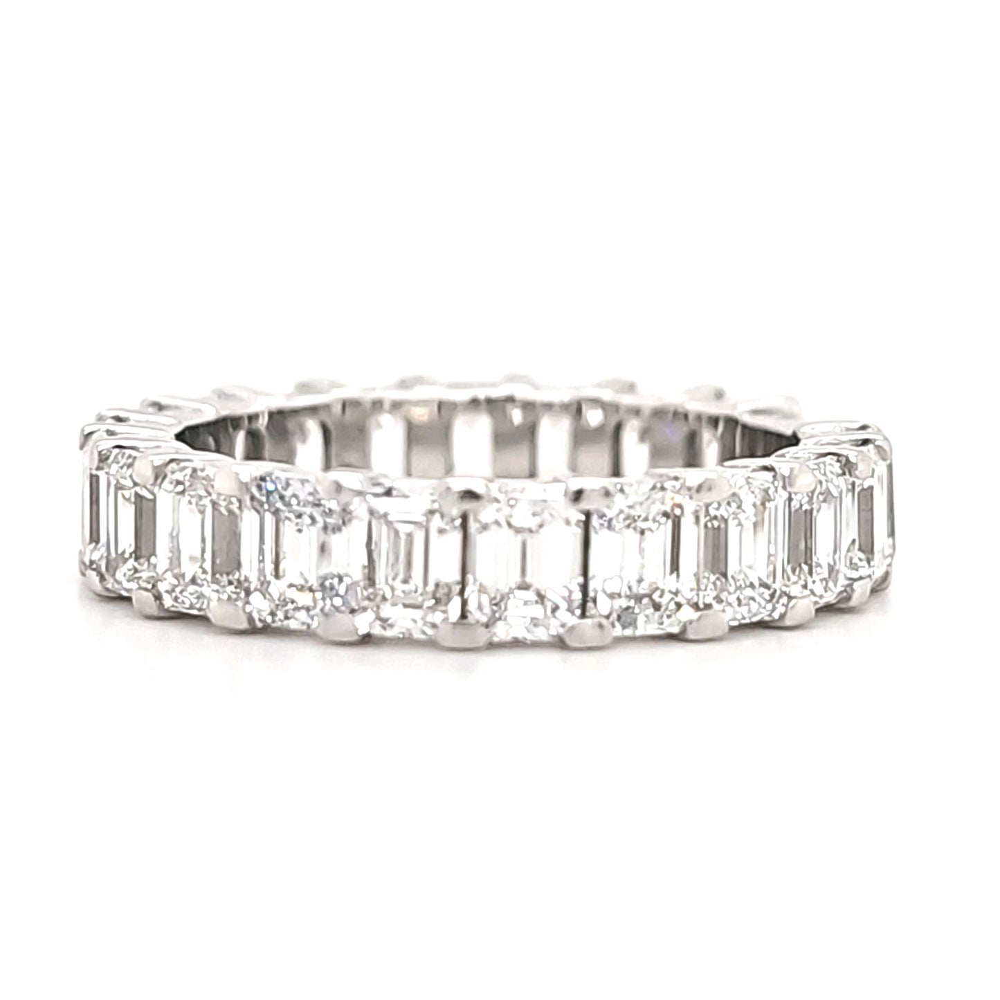 Katherine - Emerald Basket Set Eternity Ring - Prime & Pure