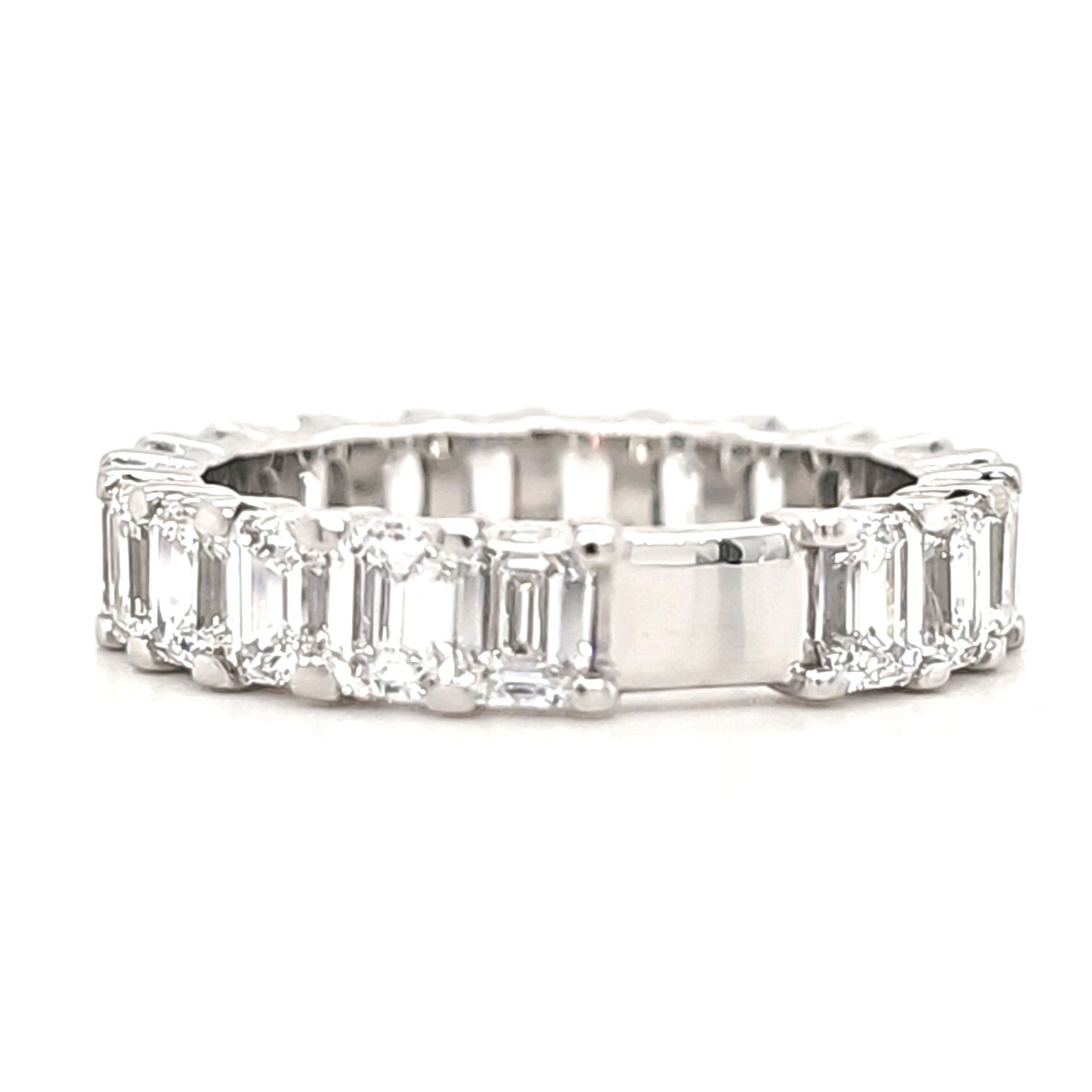 Katherine - Emerald Basket Set Eternity Ring - Prime & Pure