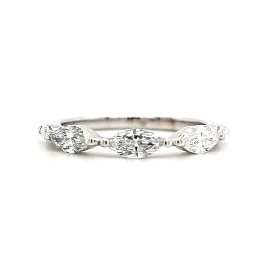 Imogen - Marquise Stones Wedding Ring 2 sizes - Prime & Pure