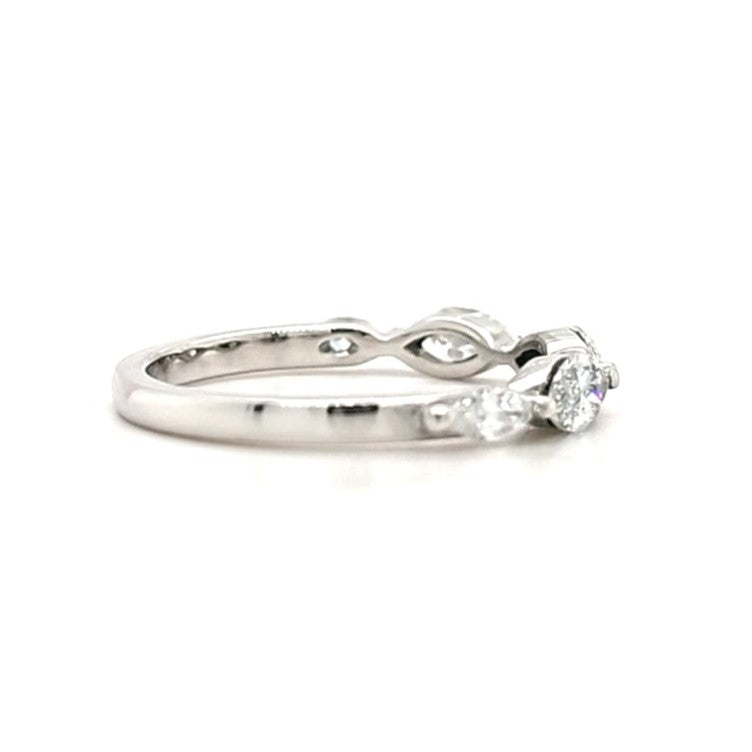 Imogen - Marquise Stones Wedding Ring 2 sizes - Prime & Pure