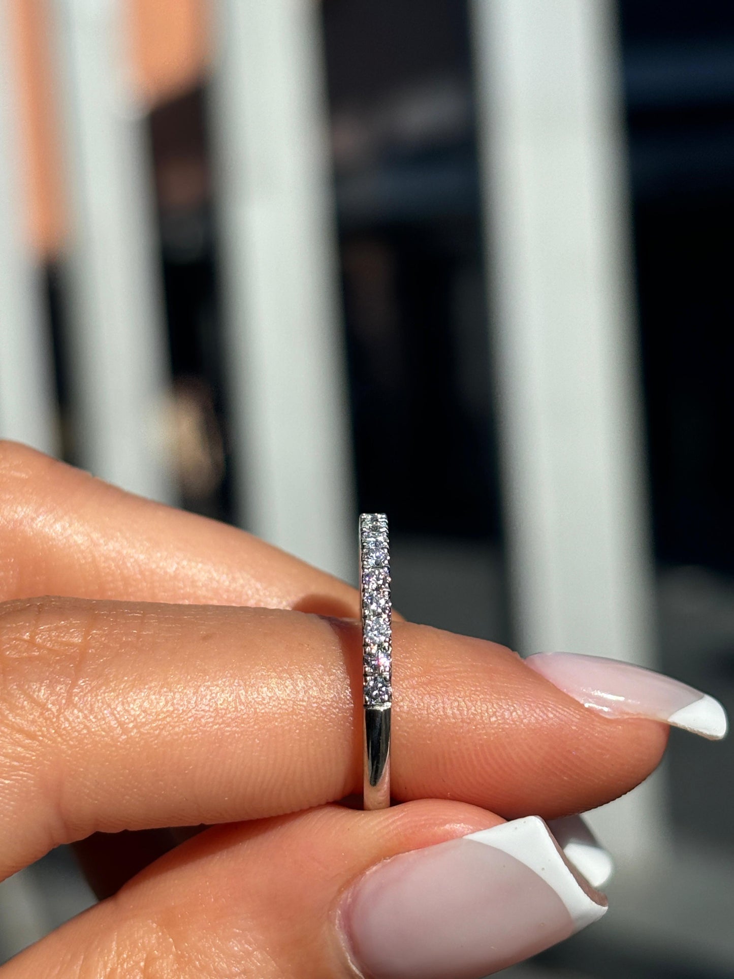 Joanna - Round Diamond Band Pave Set Ring - Prime & Pure