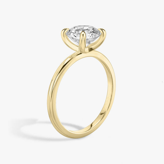 Round Brilliant Cut Diamond Solitaire Ring - Prime & Pure