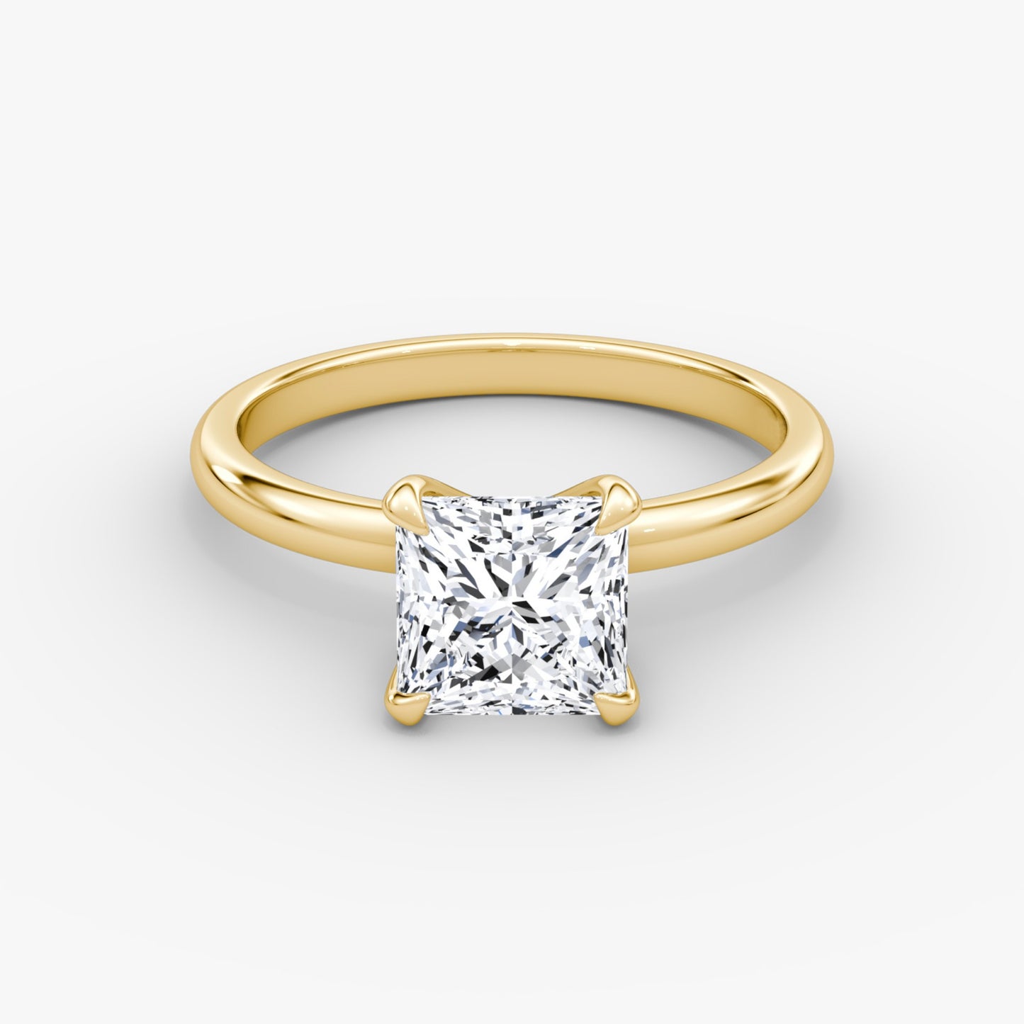 Princess Cut Diamond Solitaire Ring - Prime & Pure