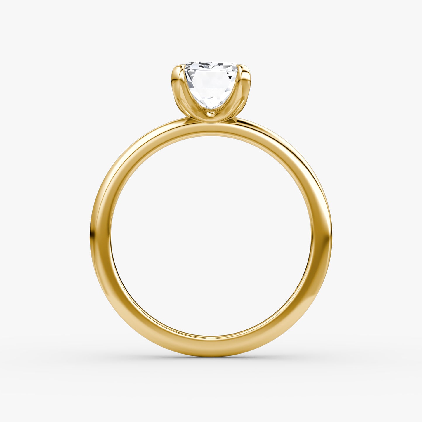 Emerald Cut Diamond Solitaire Ring - Prime & Pure