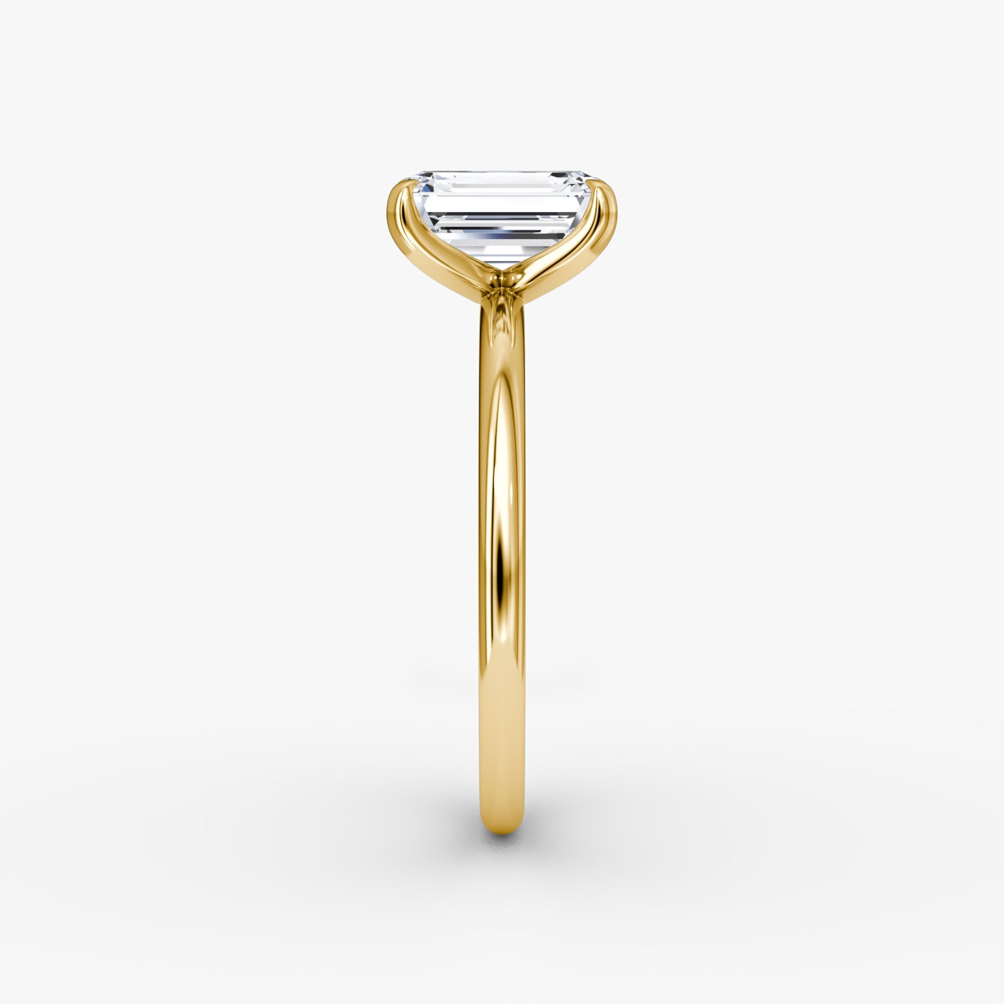 Emerald Cut Diamond Solitaire Ring - Prime & Pure