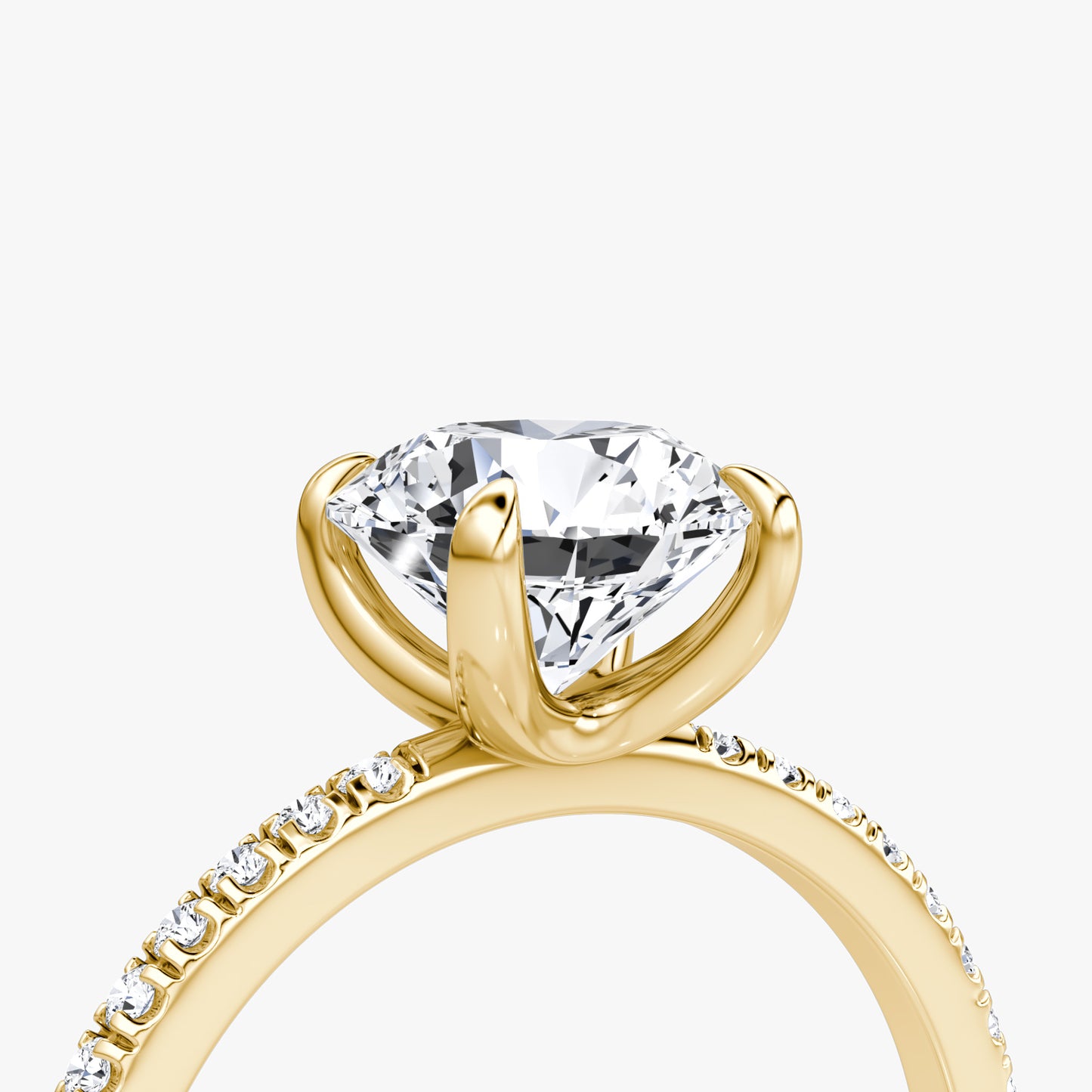 Round Brilliant Cut Diamond Pave Band Ring - Prime & Pure