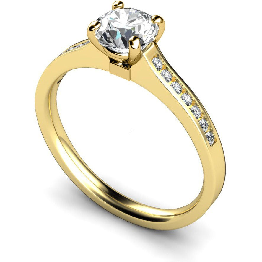 Round Cut Diamond Pave Bands Ring ST7 - Prime & Pure