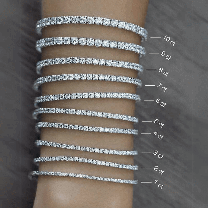 Diamond Tennis Bracelet (Round 4 Prong) 1ct to 10ct - Prime & Pure