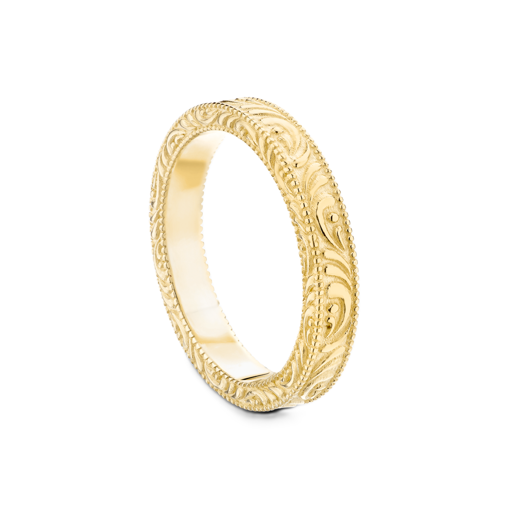 Zara - Wedding Ring with Filigree Detailing - Prime & Pure